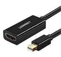 Переходник Ugreen Mini DisplayPort to HDMI Full HD Thunderbolt 2 Black (MD112)