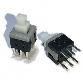 Кнопка з фіксацією 6 PIN 5.8*5.8*10 5.8х5.8х10 мм, фото 1