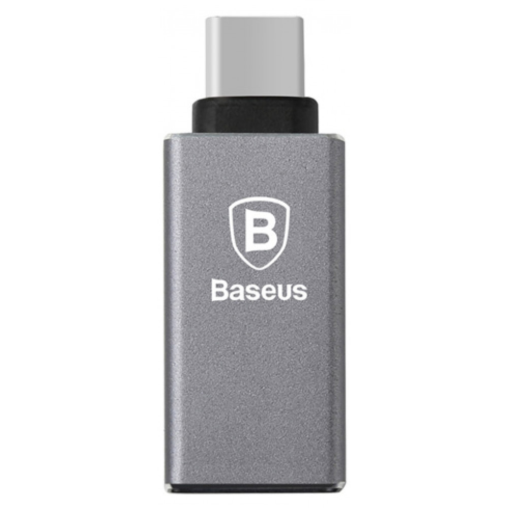 Переходник Baseus Sharp USB 3.1 to Type-C OTG адаптер Grey (CATYPEC-AD) - фото 3 - id-p1295422333