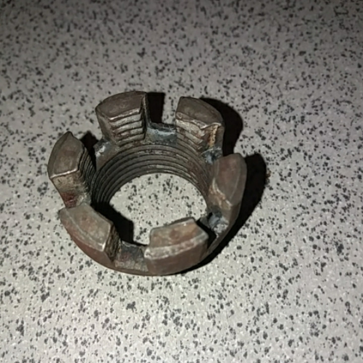 Гайка диферинціалу корончаста мототрактора, фото 1