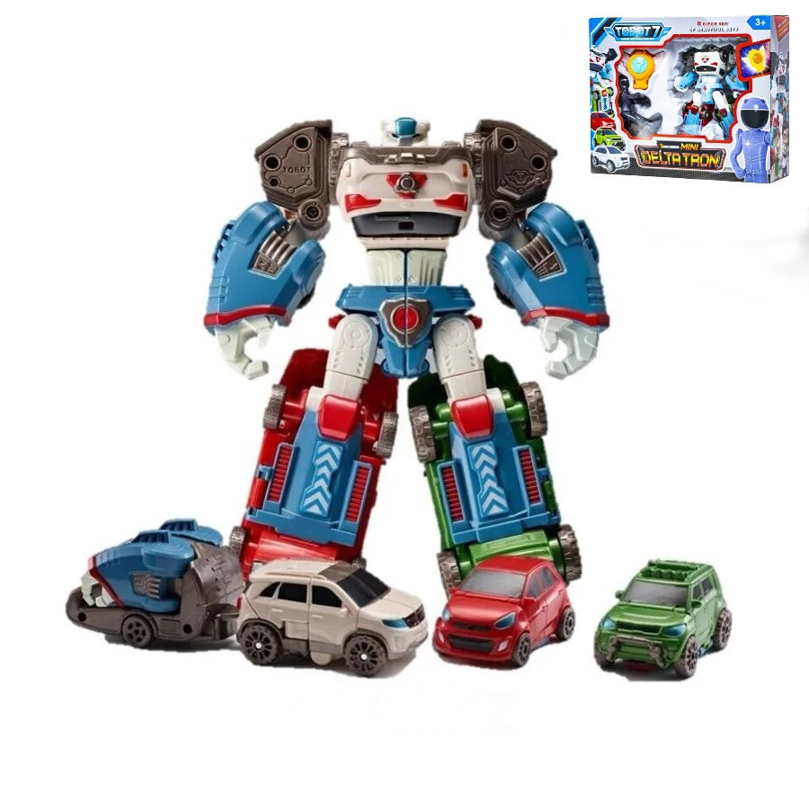 Дитячий ігровий набір робот Tobot Deltatron з серії тоботы з роботом-трансформером, ігровими фігурками героїв