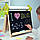 Дитячий настільний мольберт 5в1 Люмік, для творчості, навчання та малювання світлом, двосторонній, магнітний, фото 4