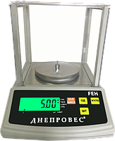 Лабораторные весы ДНЕПРОВЕС FEH-600 . До 600г . Деление 0,01г