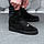 Чоловічі кросівки Nike Air Force 1 Black (на хутрі) \ Найк Аір Форс Чорні, фото 6