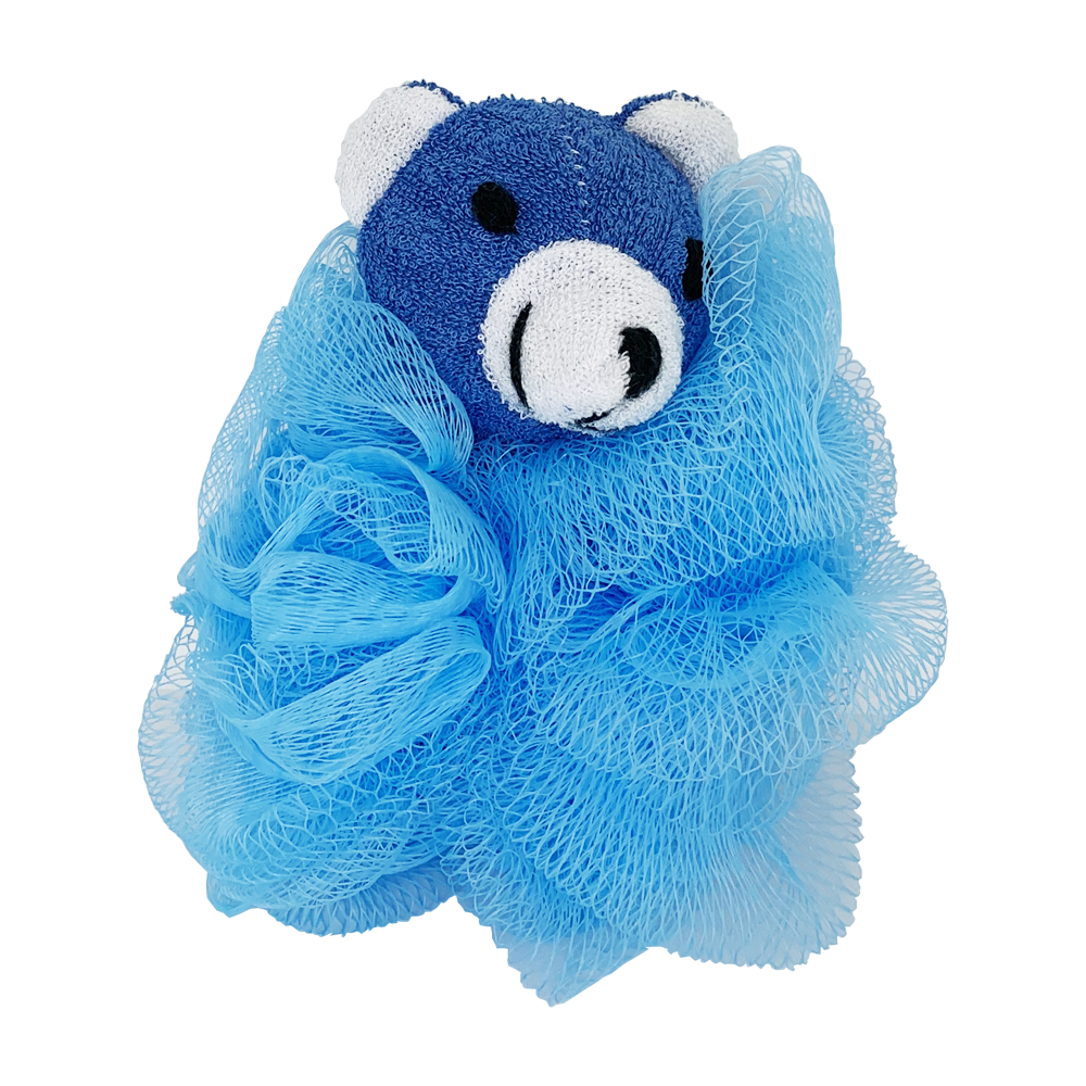 Дитяча мочалка для купання (блакитна)