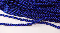 Шнур шторный атласный 5 мм темно-синий