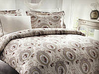 Комплект постельного белья Tivolyo Home Silk Satin Angel Bej шелк сатин 220-200 см бежевый