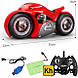 Радіокерований мотоцикл Drift Motorcycle Mist Spray Car ⁇ Мотоцикл-перевертень, фото 5