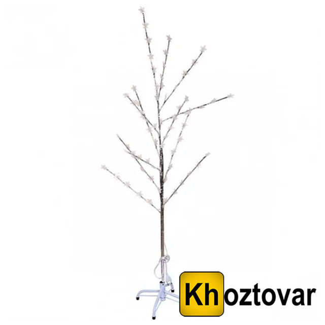 Новорічна декоративна дерево-гірлянда "Зірки"  ⁇  72 лампи  ⁇  1,5 м, фото 1