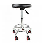 Стілець майстра без спинки на колесах з регулюванням по висоті, фото 5