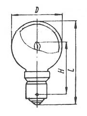 Лампа залізнична ЖС 10-10 B15s/18