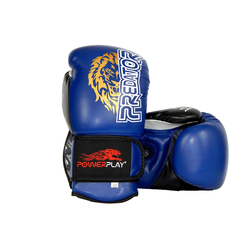 Боксерські рукавиці PowerPlay 3006 Сині 12 унцій