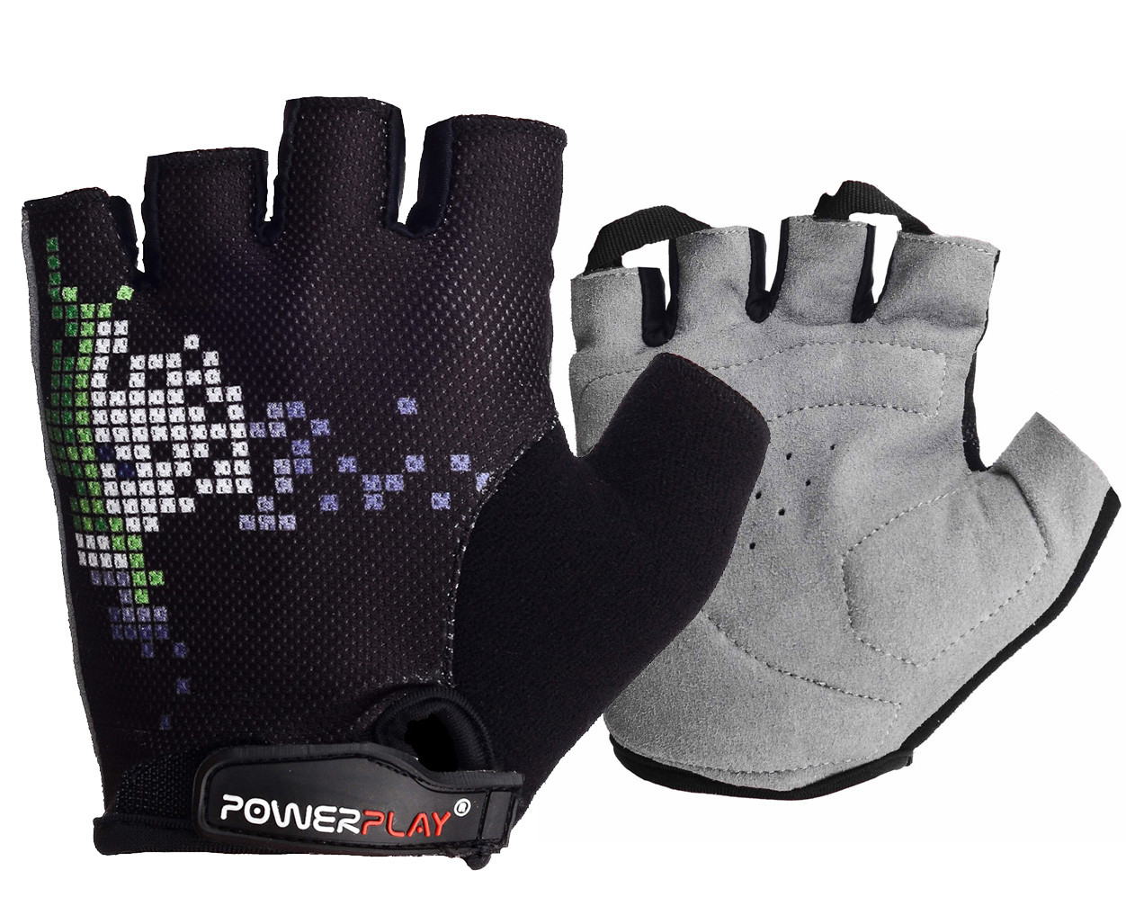 Велорукавички PowerPlay 002 A Чорні XS