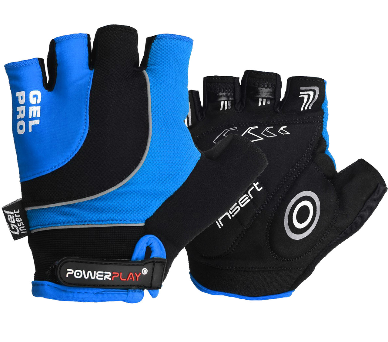 Велорукавички PowerPlay 5015 D Сині XXL