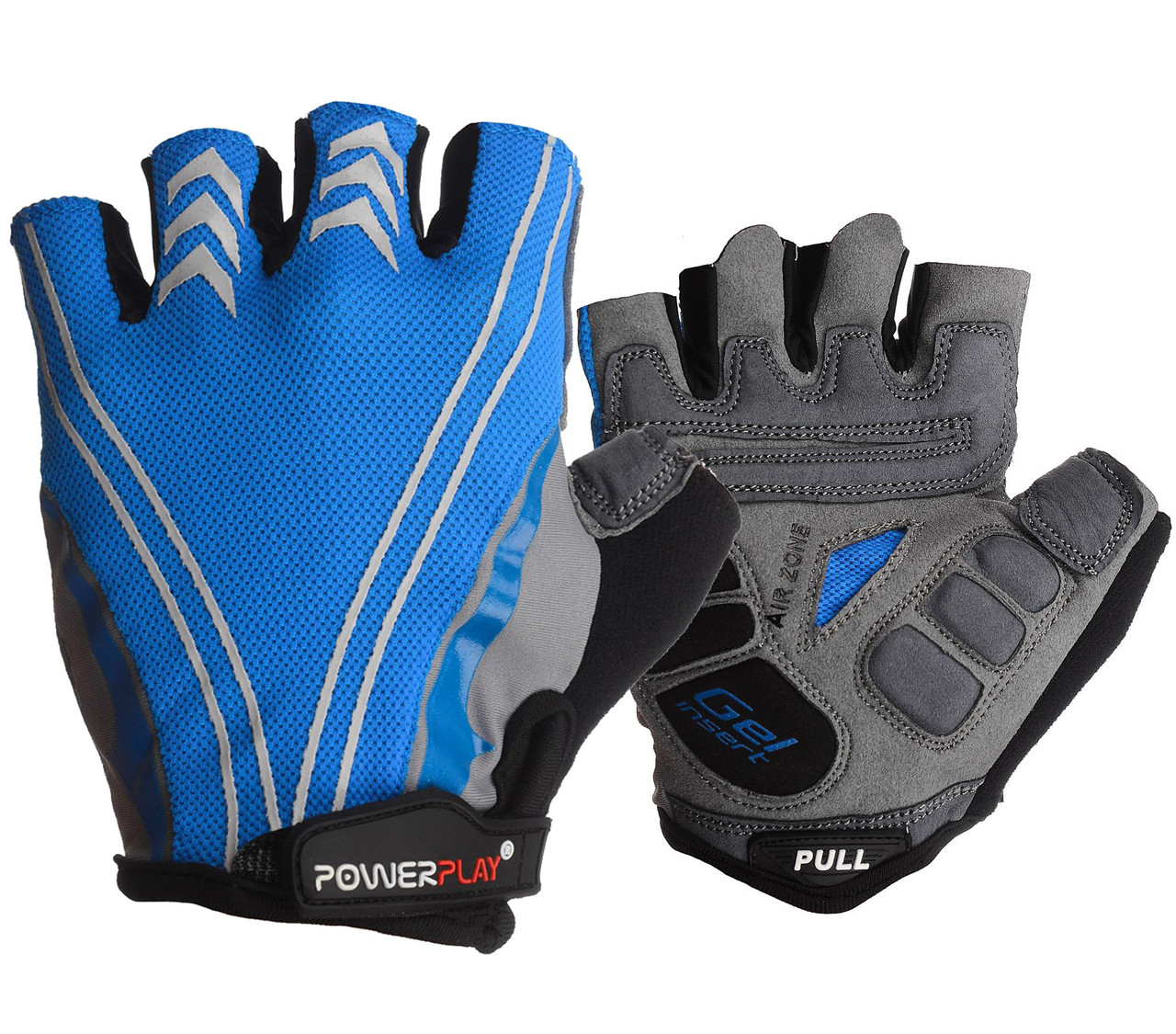 Велорукавички PowerPlay 5007 B Блакитні XS