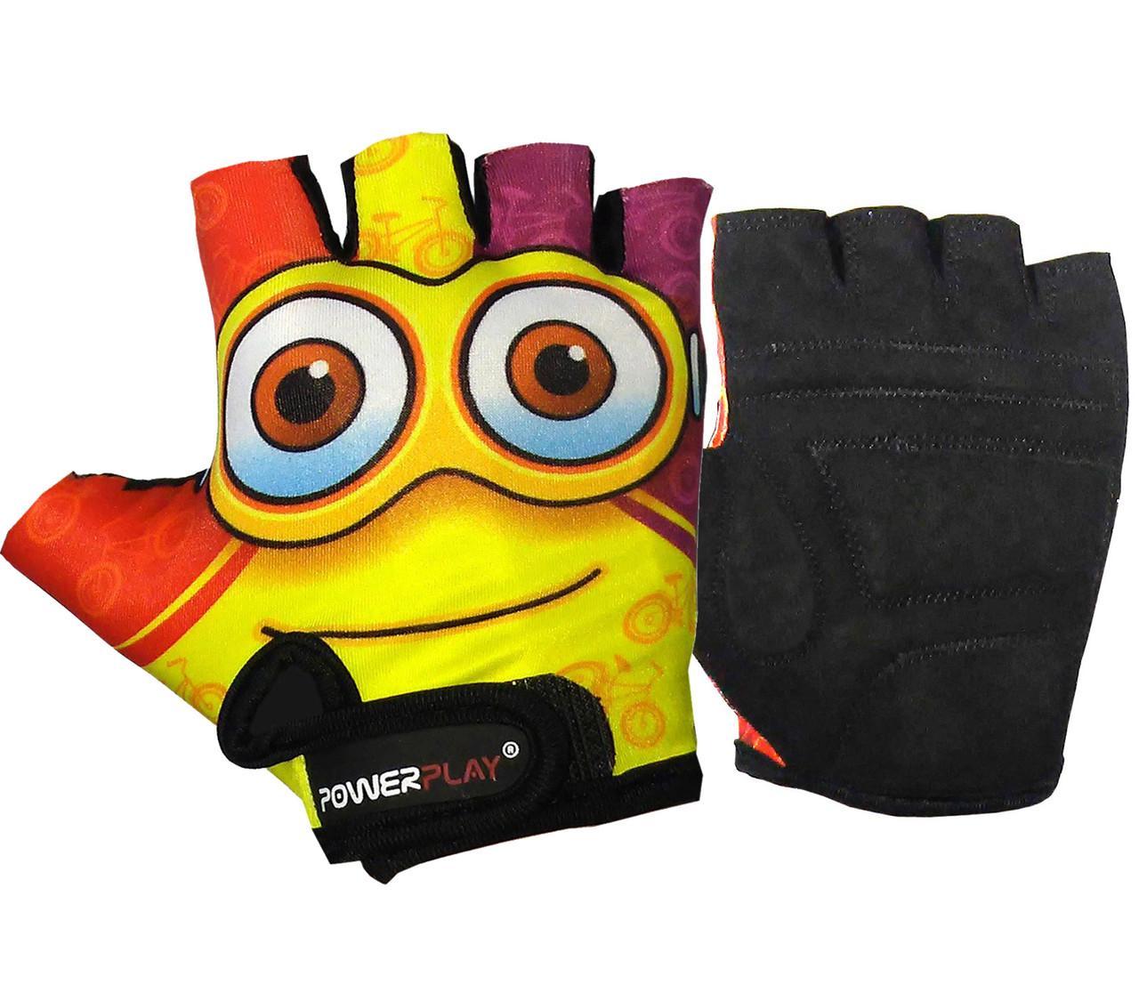 Велорукавички PowerPlay 5473 Minion Жовті 2XS
