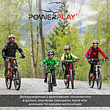 Велорукавички PowerPlay 5041 B Чорно-блакитні XL, фото 9