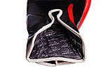 Боксерські рукавички PowerPlay 3021-1 Poland червоно-чорні 10 унцій, фото 4