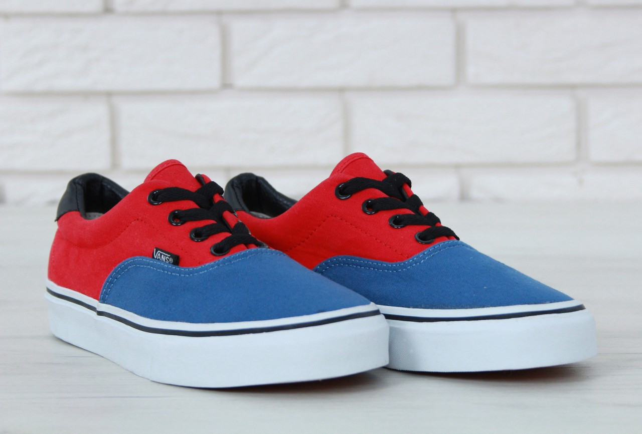 Стильные мужские и женские кеды Ванс. Унисекс кроссовки красного цвета ...