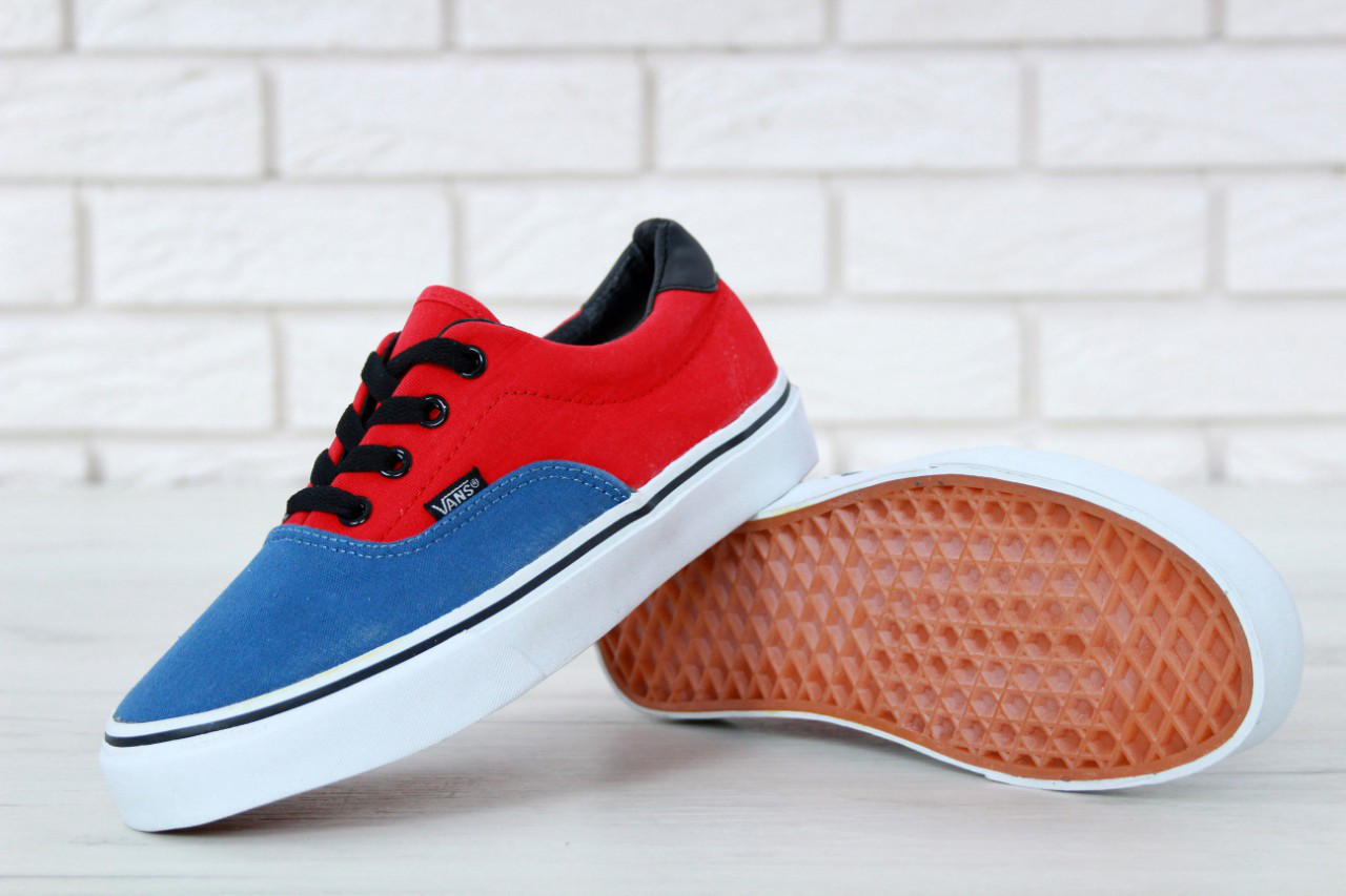 Стильные мужские и женские кеды Ванс. Унисекс кроссовки красного цвета ...