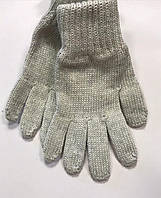 Модные детские перчатки для девочки BARBARAS Польша WO 98/00 серый
