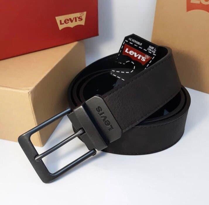 Чоловічий двосторонній шкіряний Ремінь levi's