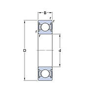 Підшипник W 6306 2RS1 SKF