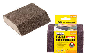 Губка для шліфування ТРАПЕЦІЯ Р 80 110*90*25 мм MASTER TOOL 08-0608
