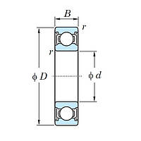 Підшипник EE 6S ZZ JTEKT (Koyo)