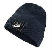 Шапка зимова Nike NSW Cuffed Futura Beanie CW6323-451 (темно-синя)