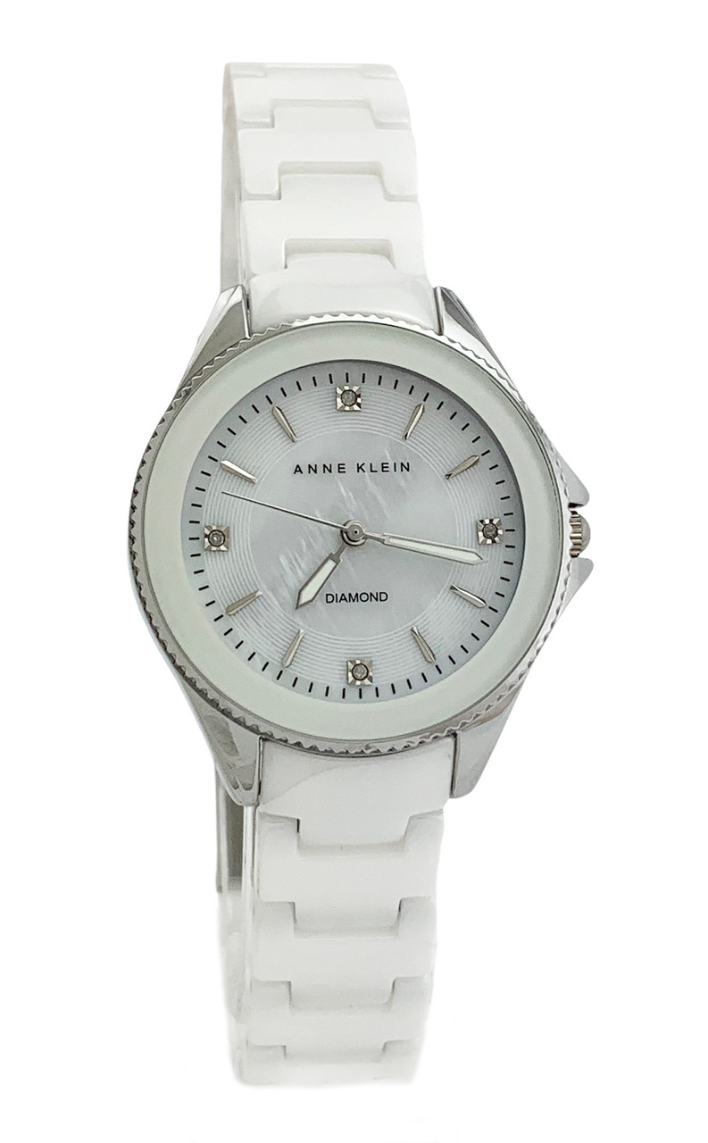 Годинник жіночий Anne Klein AK/2391WTSV керамічний, фото 1