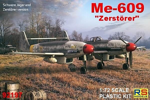 Пластикова модель 1/72 RS models 92197 Німецький літак Messerschmitt Me 609, фото 1