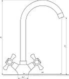 Змішувач для кухні DOMINO DKF-204-10-CRUIZE хром, фото 2
