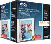 Фотобумага Epson Premium полуглянцевая 251г/м кв, 10х15, 250 листов