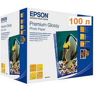 Фотопапір Epson глянцевий Premium Glossy, 255g/m2, 13x18, 100 аркушів