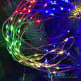 Світлодіодна гірлянда Кінський хвіст 2м різнобарвна 340LED (17 ниток по 20LED) з контролером, фото 8
