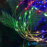 Світлодіодна гірлянда Кінський хвіст 2м різнобарвна 340LED (17 ниток по 20LED) з контролером, фото 9