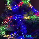 Світлодіодна гірлянда Кінський хвіст 2м різнобарвна 340LED (17 ниток по 20LED) з контролером, фото 10