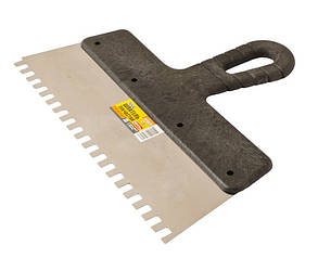 Шпатель зубчастий 250*6*6 мм MASTERTOOL 19-6625