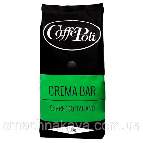 Кава в зернах Caffe Poli Crema Bar 1 кг Італія