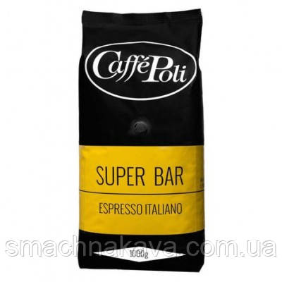 Кофе в зернах Caffe Poli Superbar 1 кг Италия 90% арабика - фото 2 - id-p69785065