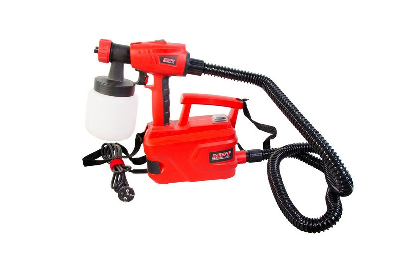 Електричний Краскопульт 500 Вт 800 мл, 50 DIN/сек., Ø 1,8-2,6 мм, 850 мл/хв, 1,5-2,5 бар MPT MESG5005, фото 1