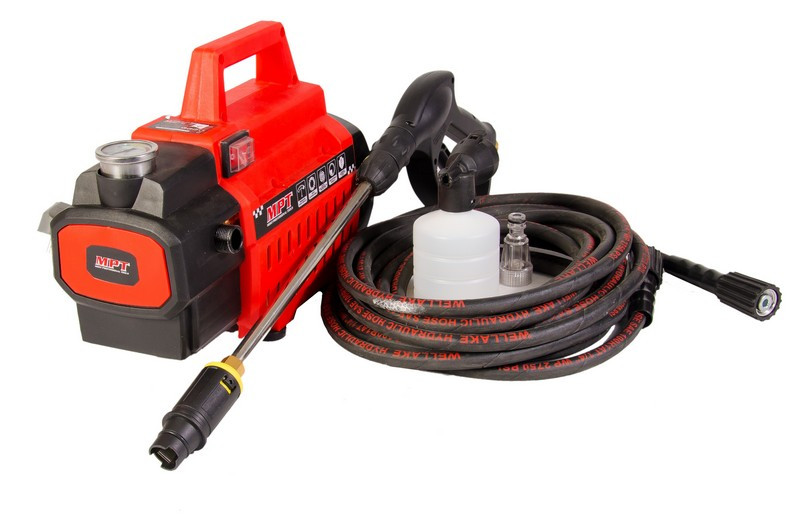 Мийка високого тиску PROFI 100 Bar, 1600 Вт, 6.5 л/хв, мідна обмотка, пінна насадка MPT MHPW1603, фото 1