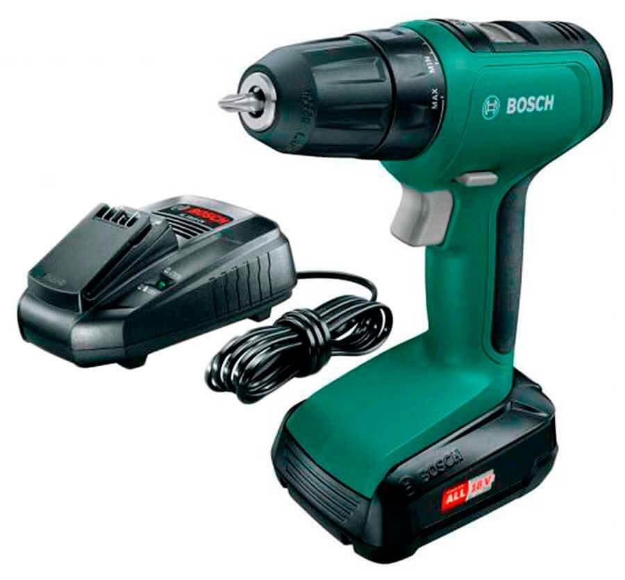 Акумуляторна дриль-шуруповерт Bosch UniversalDrill 18 (24 Н*м, 18 В, 1.5 А*год) (06039C8001)