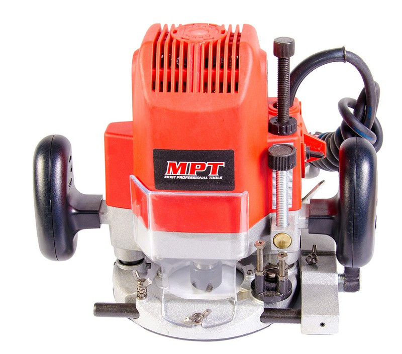 Фрезерна машина PROFI 1800 Вт, 23000 об/хв, цанга 6-12 мм, хід фрези 65 мм, аксесс. 9 шт MPT MRU1205, фото 1