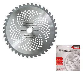 Диск для тріммера "STRONG" 255*25.4*40Т з побідитовою напайку, загартований GRANITE 19-25-040