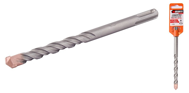 Свердло для бетону SDS-PLUS S4 12* 160 мм GRANITE 0-12-160, фото 1