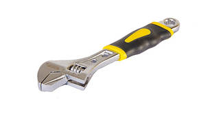 Ключ розвідний 150 мм, 0 - 24 мм з двокомпонентною ручкою, переставна губка MASTER TOOL 76-0421