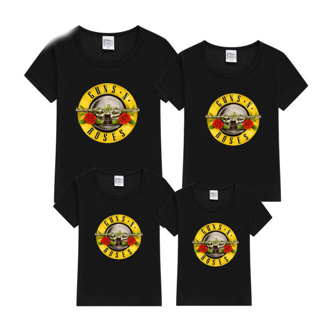 Футболки Фемілі Лук Family Look для всієї родини "Guns n roses" Push IT