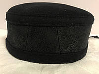 Чоловіча талібанка тюбетейка з натуральної шкіри та кашеміру 56-58-60-62 см